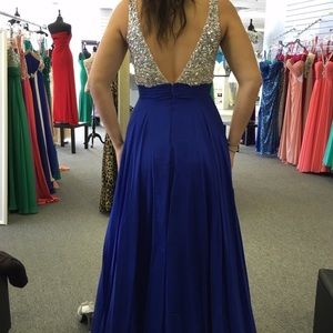Royal blue prom dress